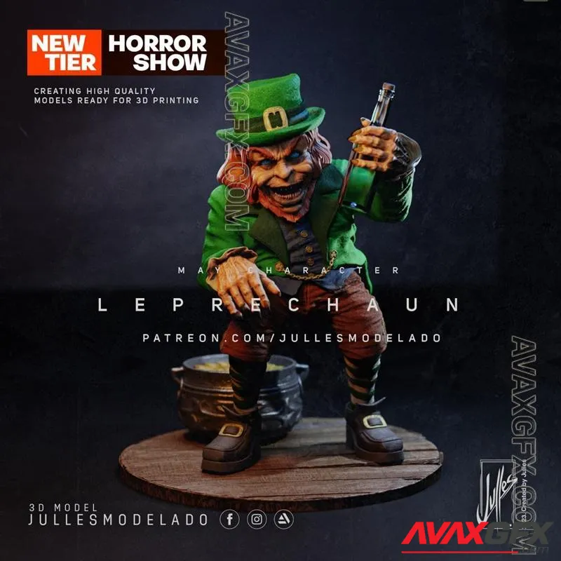 Julles Modelado - Leprechaun - STL 3D Model