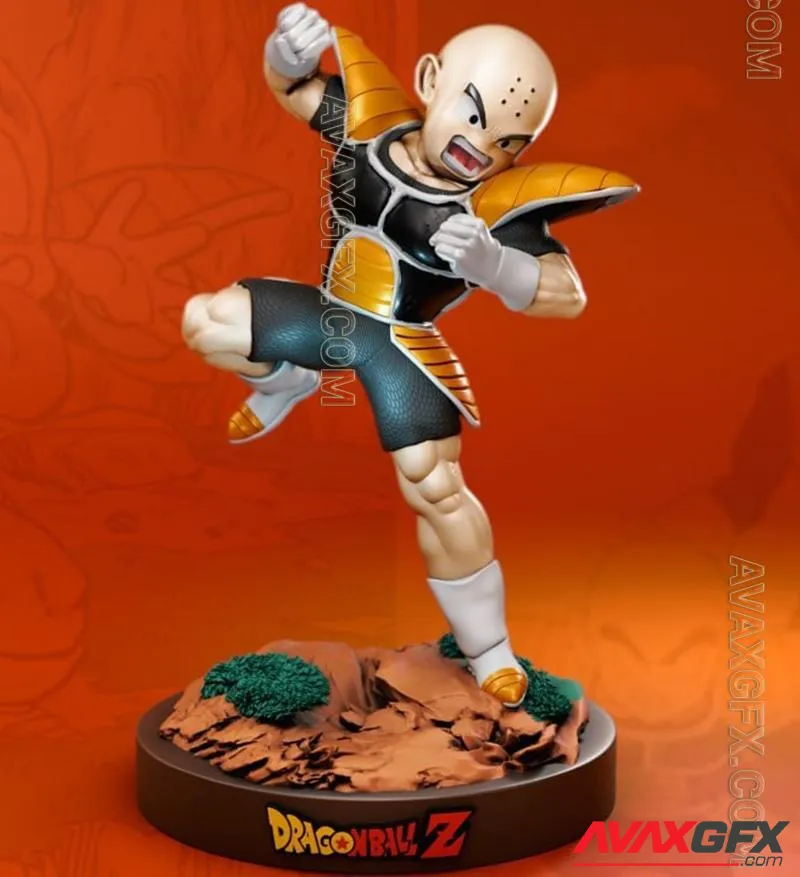 Dragon Ball - krillin 2 - STL 3D Model