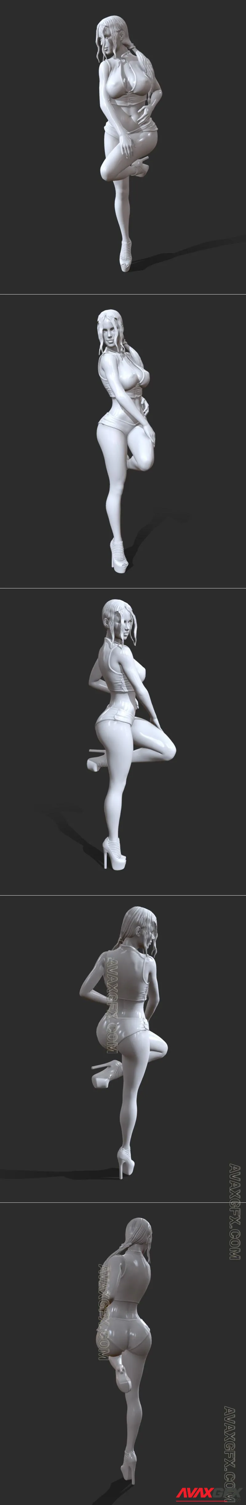 Dancer woman 2 - STL 3D Model