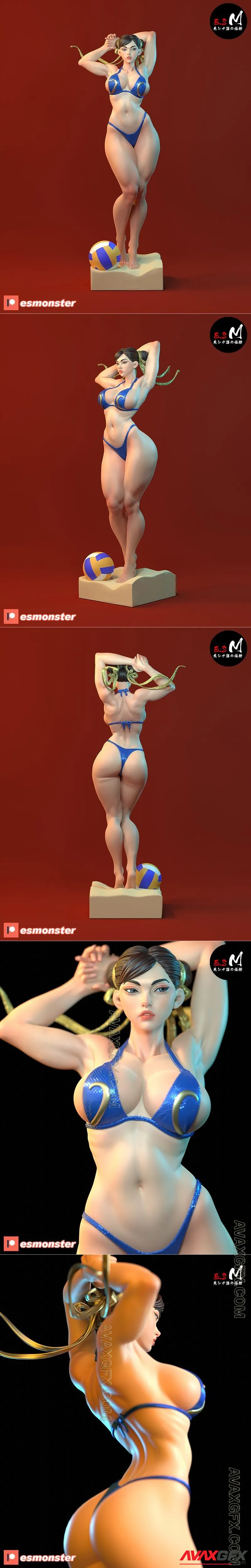 E.S Monster - Chun-Li - STL 3D Model