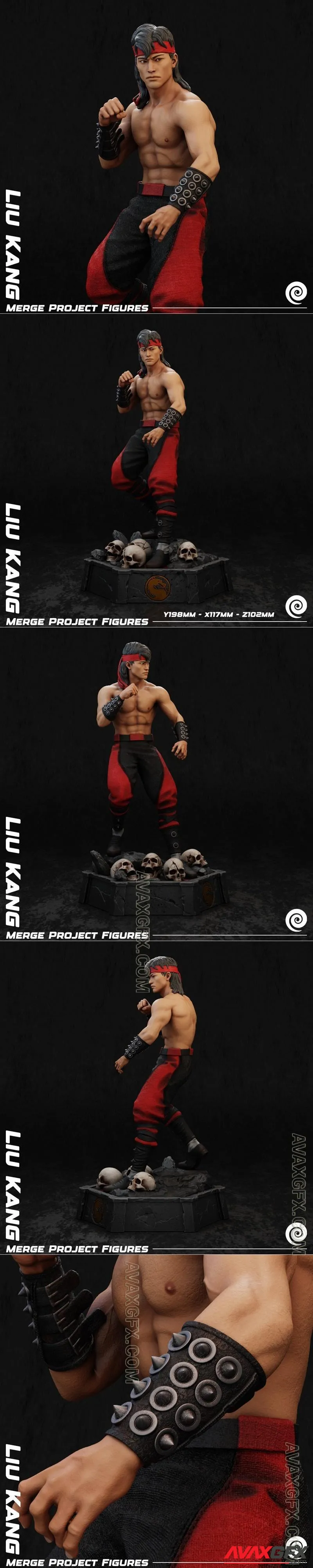 Merge Project Figures - Liu Kang - STL 3D Model