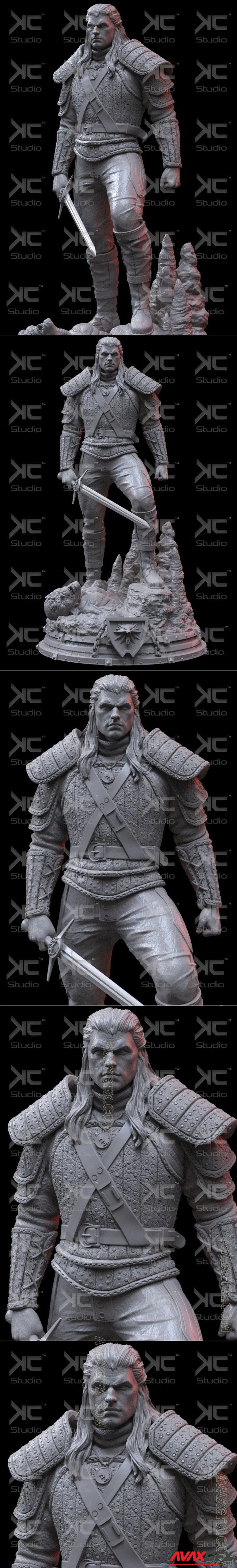 KcStudio - Witcher Netflix Fan Art - STL 3D Model