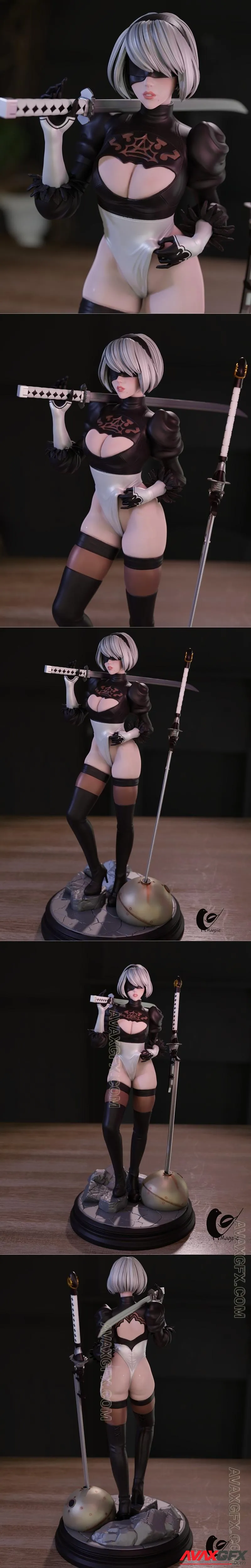 Momoji - 2B Nier Automata - STL 3D Model