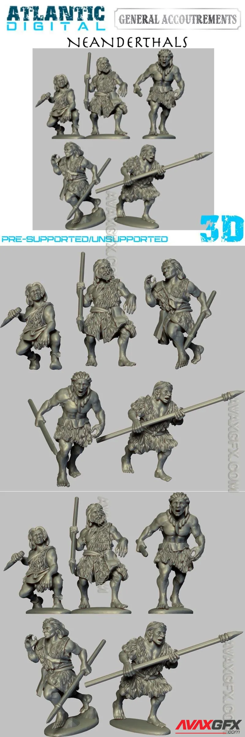 Neanderthals - STL 3D Model