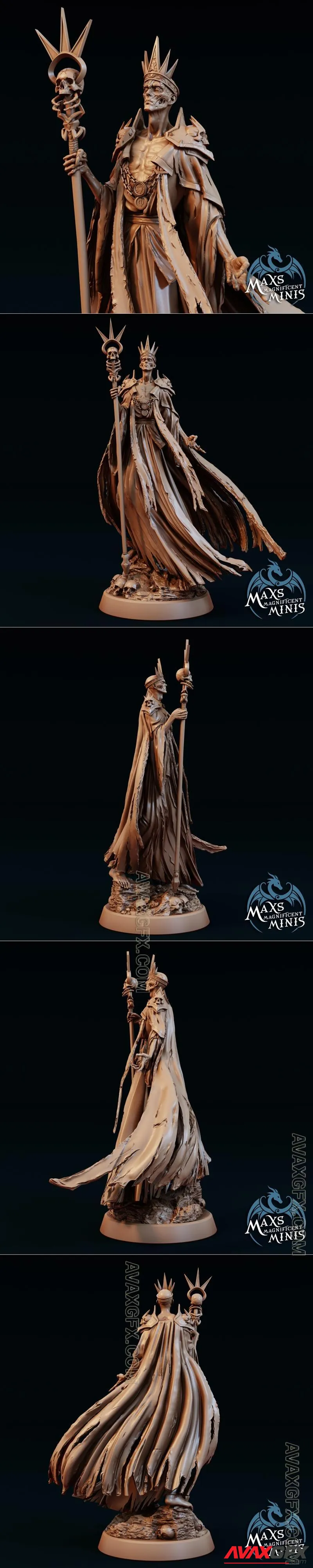 Anderoth, the Deathless King - Lich - STL 3D Model
