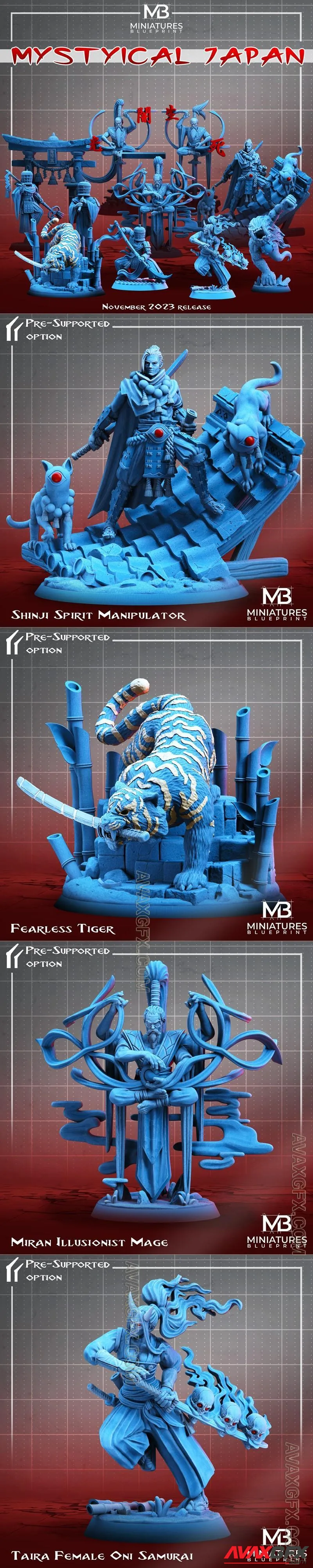 Miniatures Blueprint - Mystical Japan - STL 3D Model