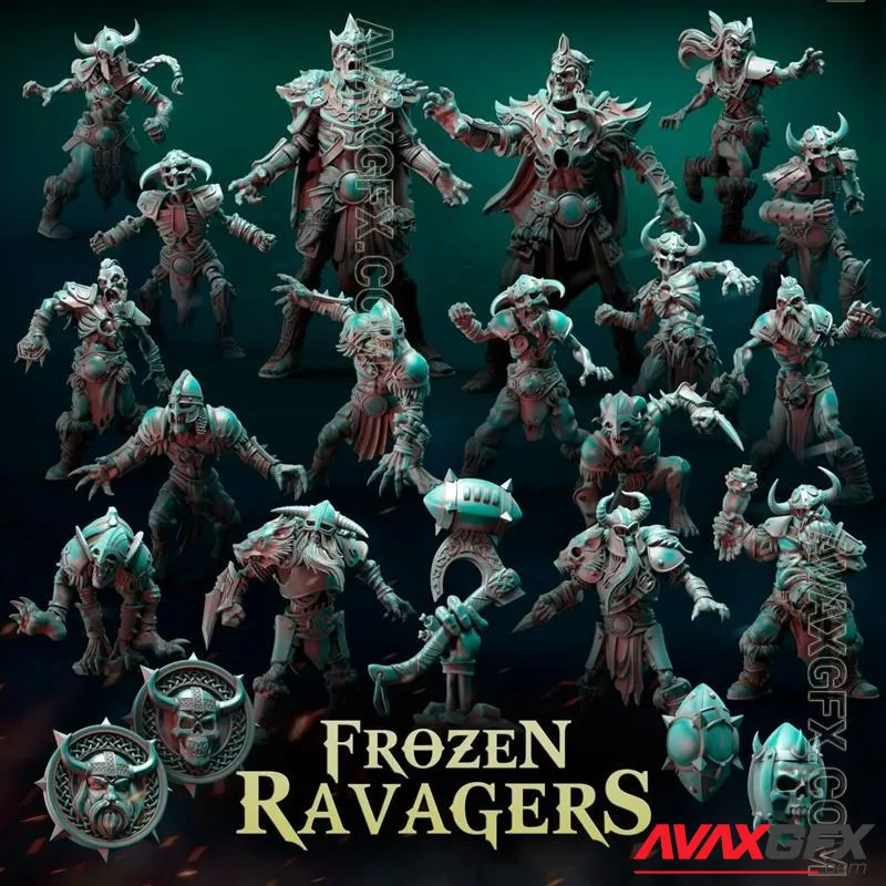Punga Miniatures - Frozen Ravagers - STL 3D Model