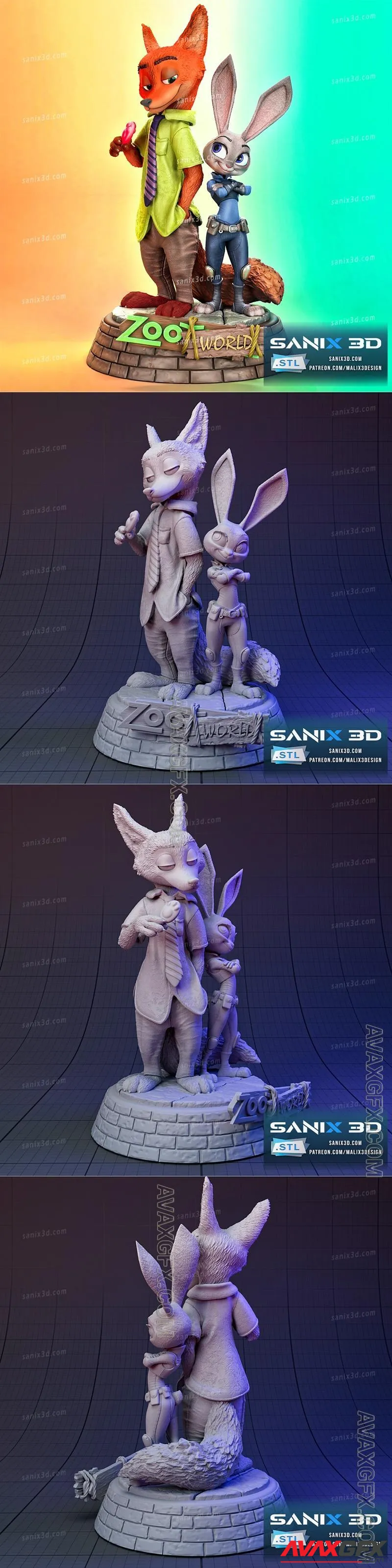 Sanix - Zootopia - STL 3D Model