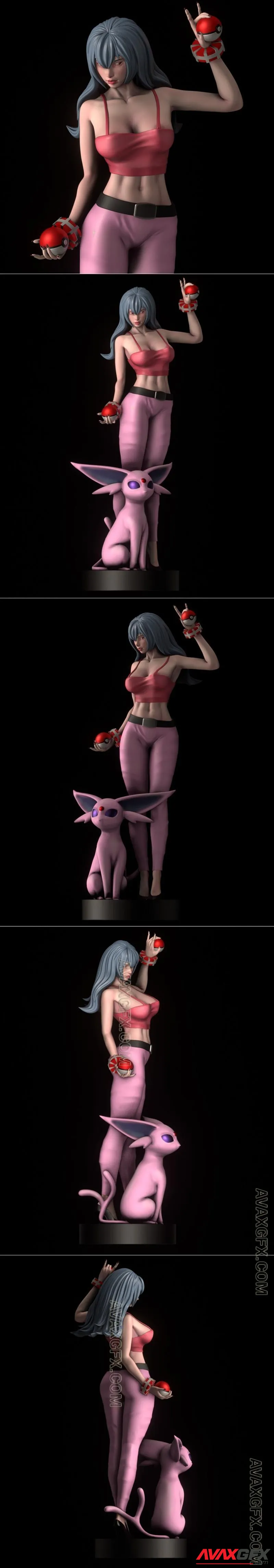 PgGasta - Sabrina Pokemon - STL 3D Model