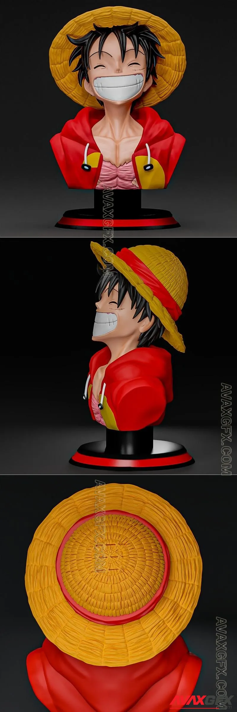 Luffy Bust by Angelo Aros - STL 3D Model