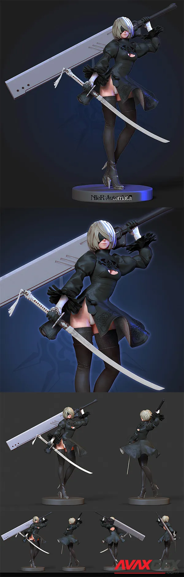 2B – Nier Automata 3D Print