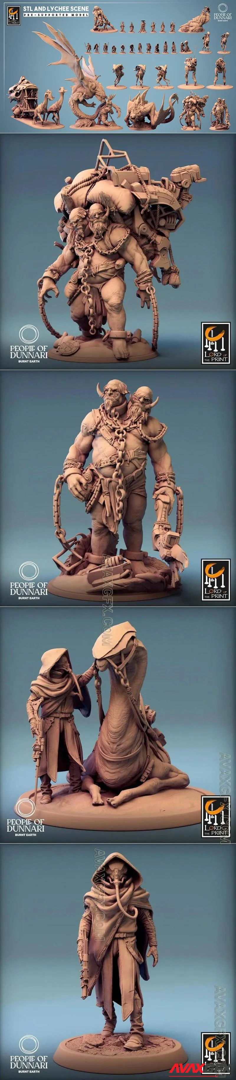 Lord of the Print - People Of The Dunnari March 2024 - STL 3D Model