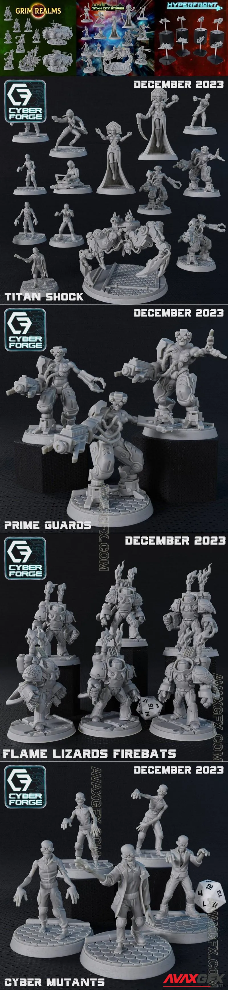 Cyber Forge - Titan Shock December 2023 - STL 3D Model