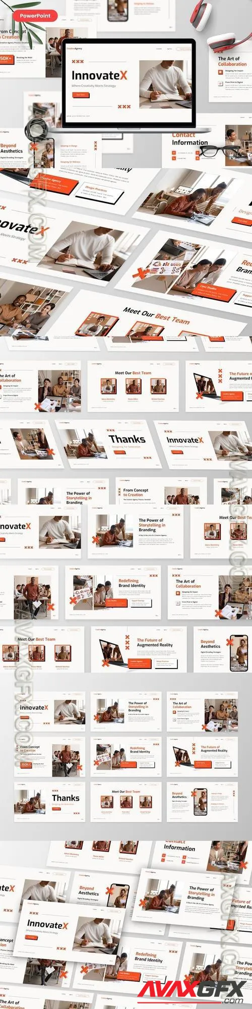 InnovateX - Creative Agency PowerPoint Template