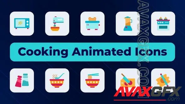 Cooking Animated Icons 51079186 Videohive