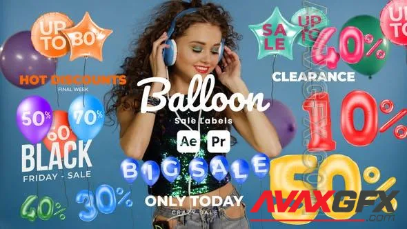 Balloon Sale Labels 51107989 Videohive