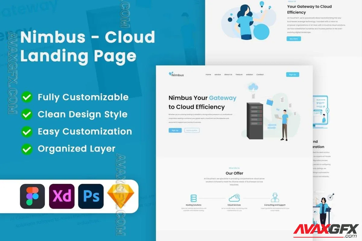 Nimbus - Cloud Landing Page