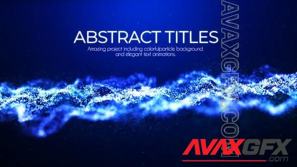 Abstract Particles Titles 23177421 Videohive