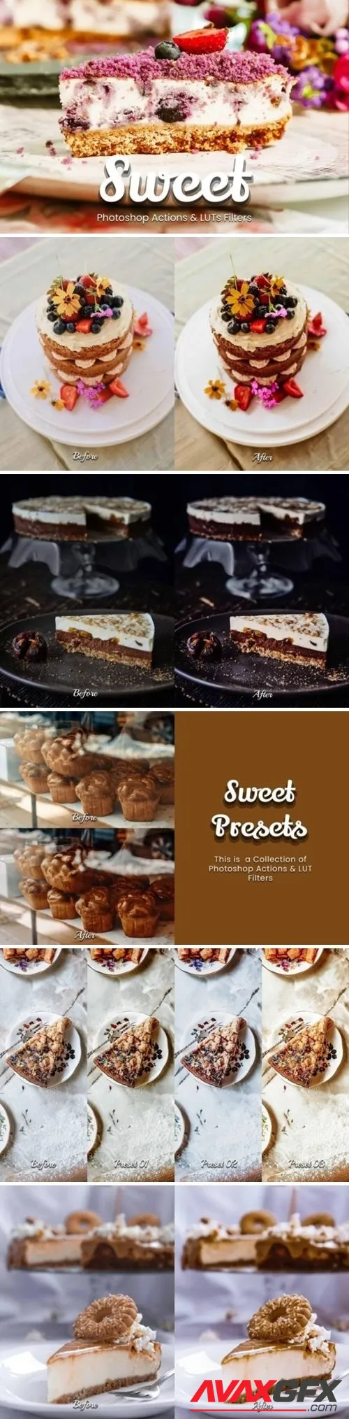 40 Sweet Photoshop Actions - LUTs - 92192763