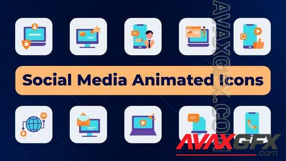 Social Media Animated Icons 51002684 Videohive