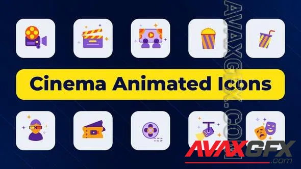 Cinema Animated Icons 51013259 Videohive