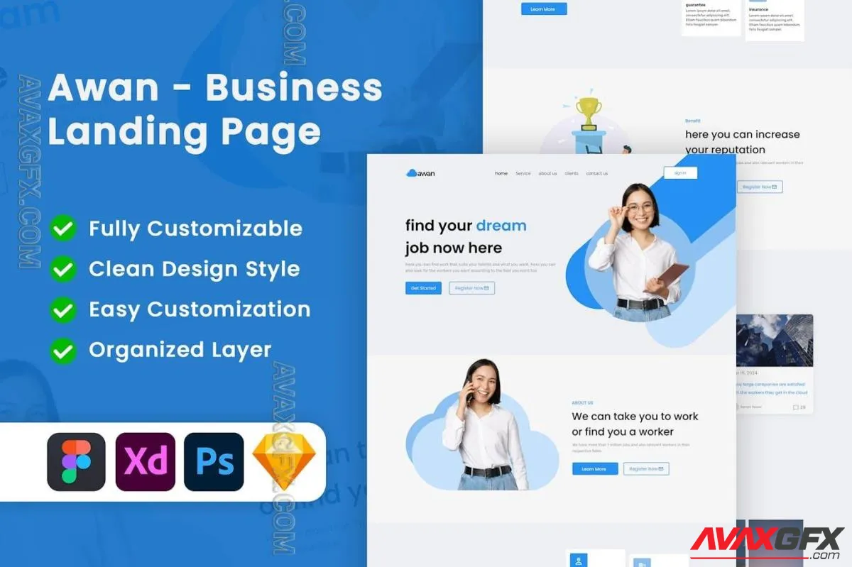 Awan - Business Landing Page
