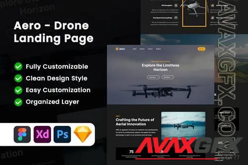 Aero - Drone Landing Page