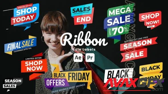 Ribbon Sale Labels 51100915 Videohive