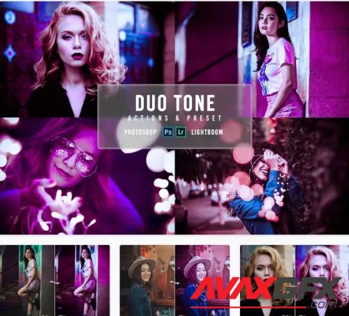 Duo Tone Preset and Action - XAXCADN