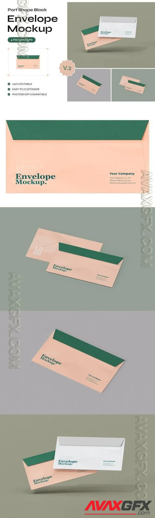 Envelope Mock-ups Template