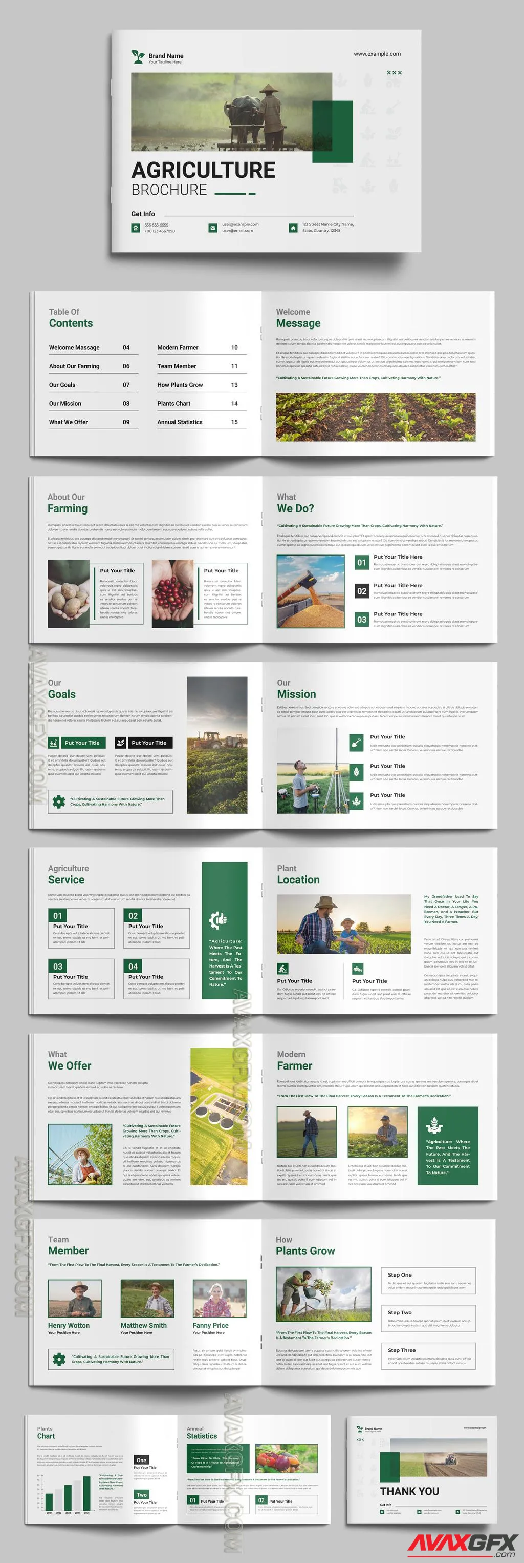Adobestock - Agriculture Brochure Template Design Landscape 757152409