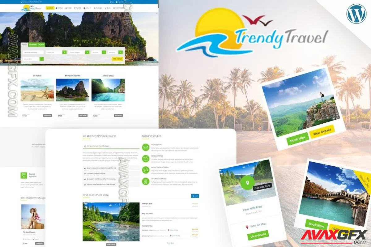Trendy Travel - WordPress Theme