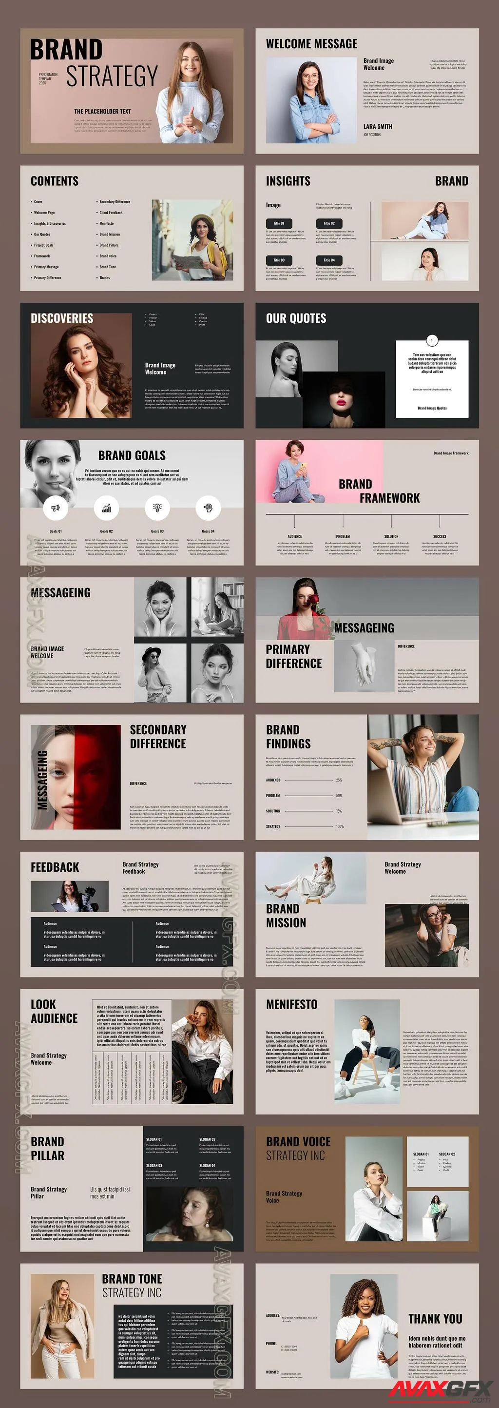 Adobestock - Brand Strategy Presentation Template 757178531
