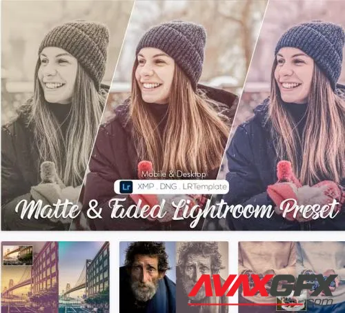 20 Matte & Faded Lightroom Presets - DX8SB93
