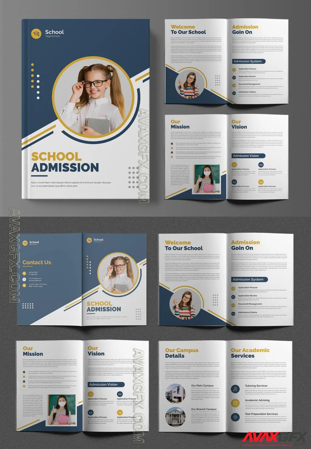 Adobestock - School Admission Brochure Design Template 675848058