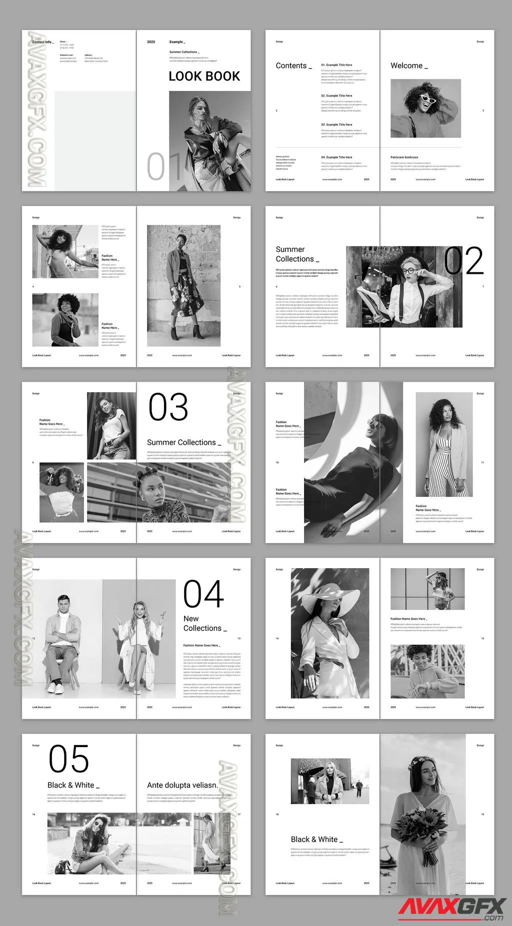 Adobestock - Lookbook Layout Template 757179562