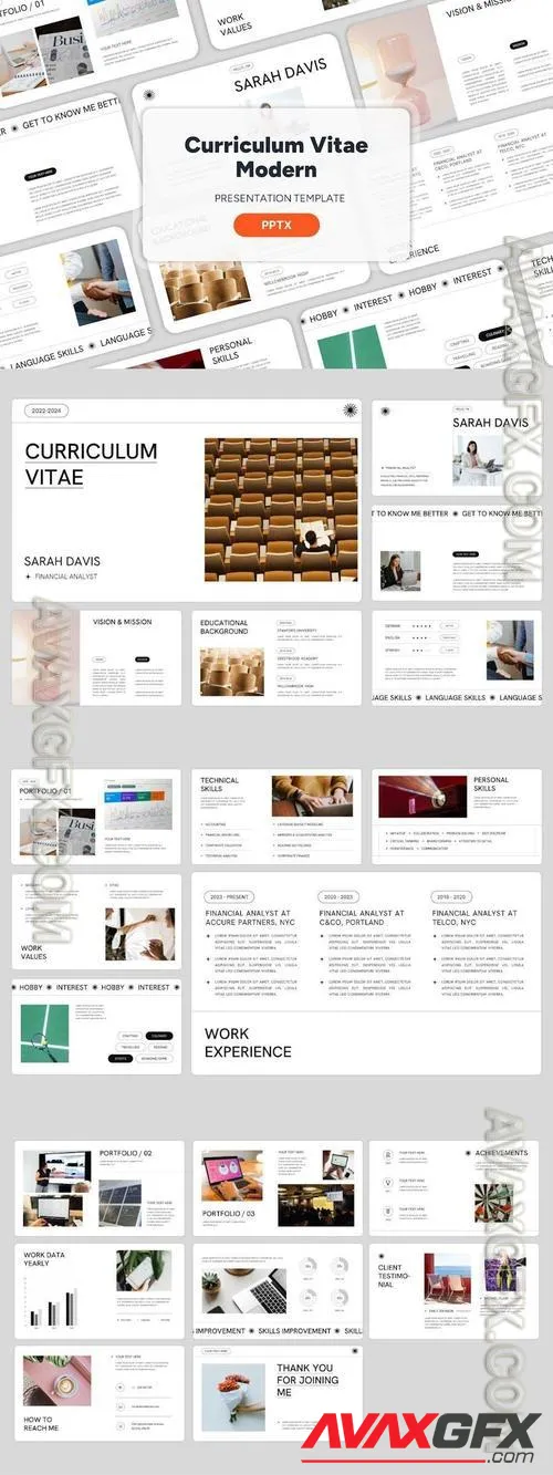 Curriculum Vitae Modern - Powerpoint Templates