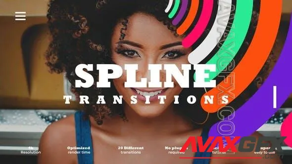 Spline Transitions 50943757 Videohive