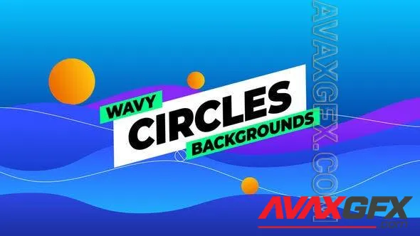 Wavy Circles Backgrounds 51285163 Videohive