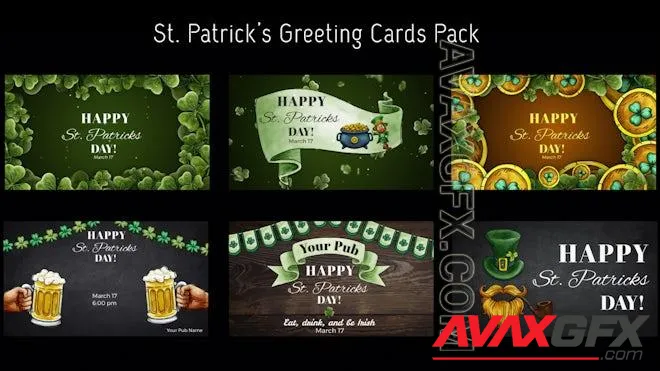 MA - St. Patricks Day Greeting Cards Pack 1451892