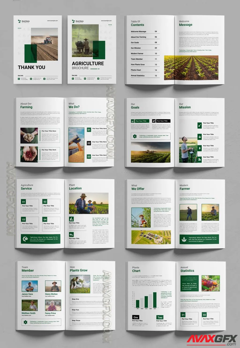 Adobestock - Agriculture Brochure Template Design 757152380