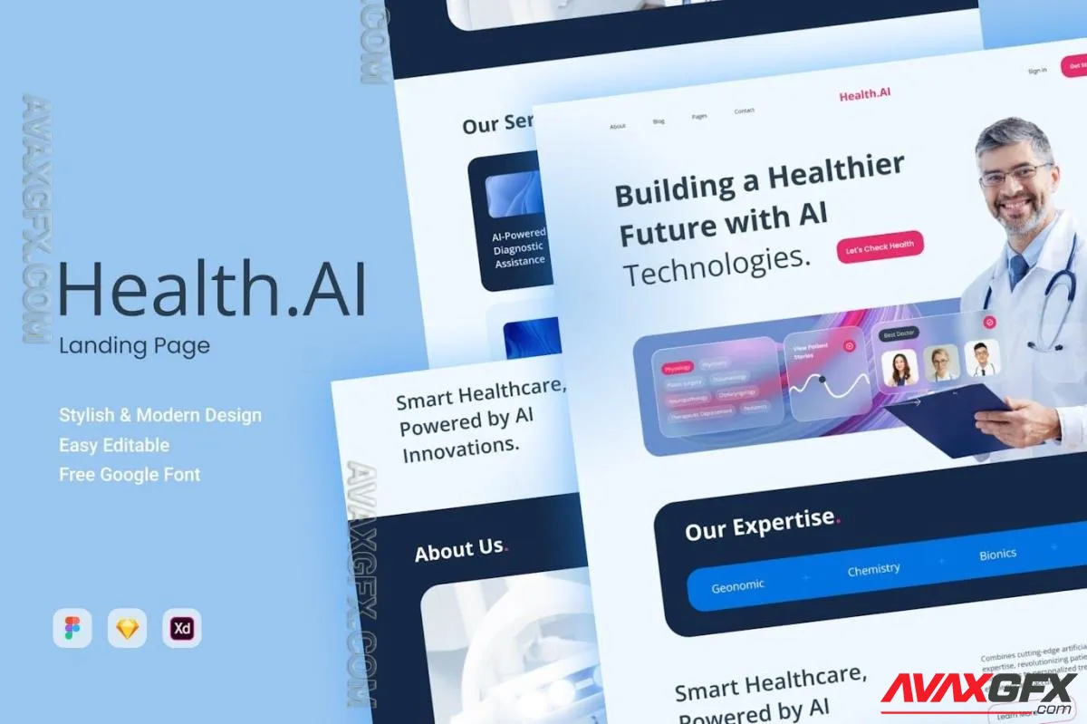 Health.AI - Medical AI Landing Page