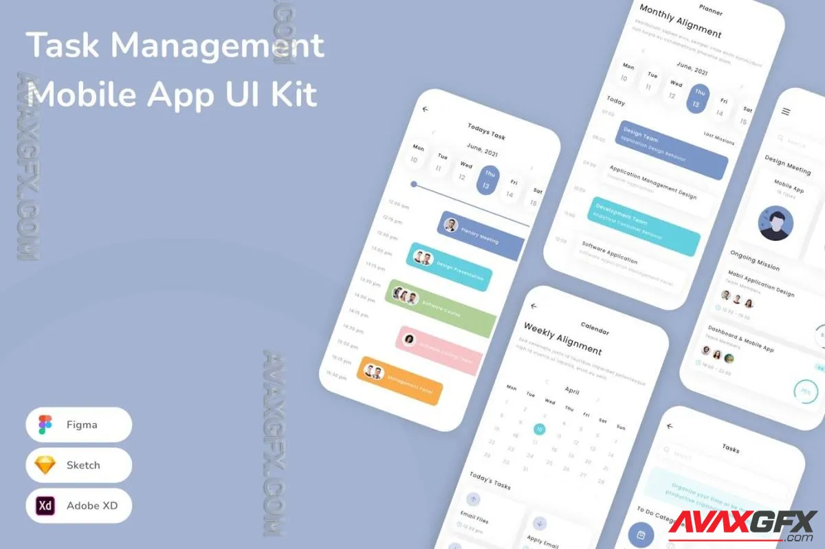 Task Management Mobile App UI Kit