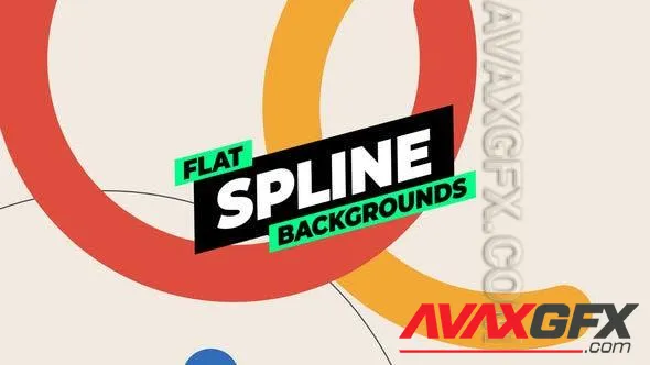 Flat Spline Backgrounds 50935261 Videohive