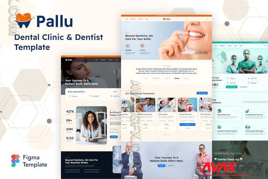 Pallu - Medical & Dental Clinic Figma Template