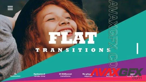 Flat Transitions 51003356 Videohive