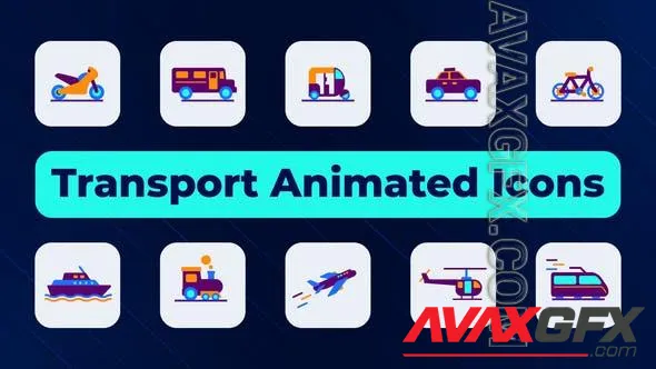 Transport Animated Icons 51062439 Videohive