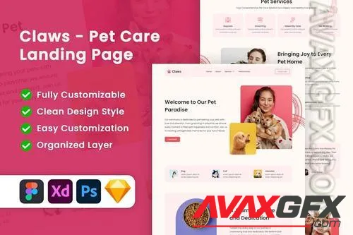 Claws - Pet Care Landing Page