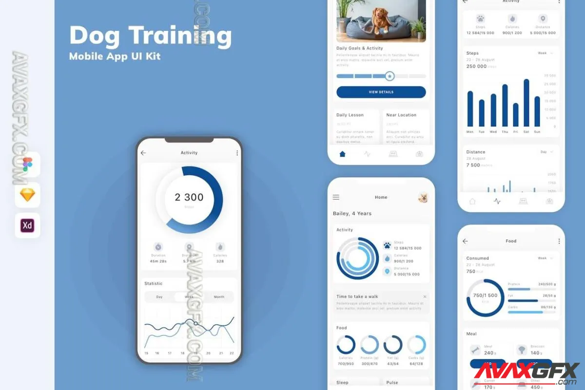 Dog Training Mobile App UI Kit