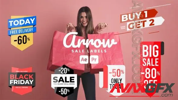 Arrow Sale Labels 51042937 Videohive